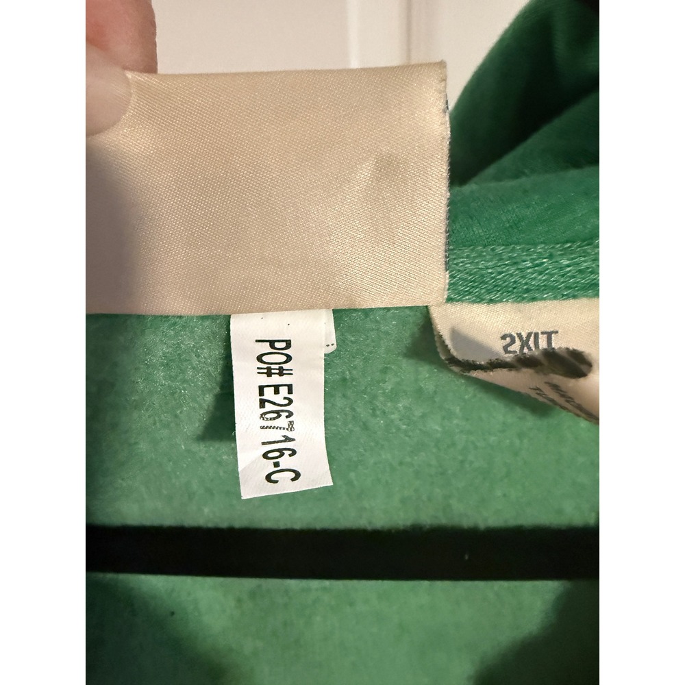 Men's Fanatics Boston Celtics‎ 2XLT Full Zip Hoodie Green and Charcoal NBA - Picture 7 of 10